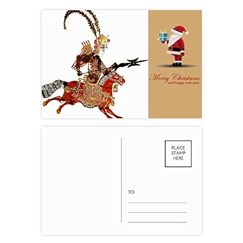 Cartes postales Père Noël lot de 20 pour éviter les vœux banals