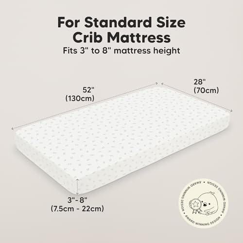 Image of KeaBabies 2-Pack Baby Crib Sheets for Boys, Girls, 52x28 Fitted (Woodland) | Viscose Derived from Bamboo, Toddler Bed Sheets Neutral, Fitted Crib Mattress Sheet for Standard Baby Bedding, Soft, Cozy