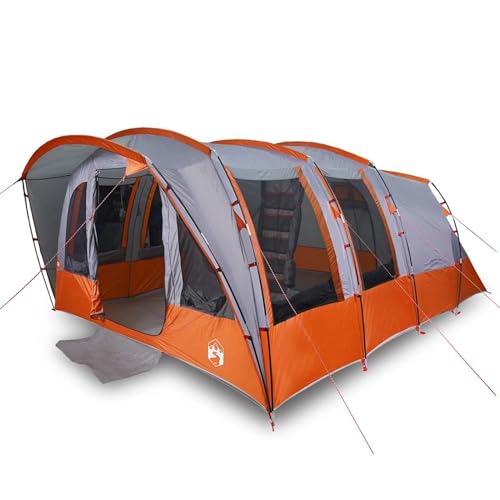 Tente tunnel camping en famille 8 places grand confort avec auvent extérieur