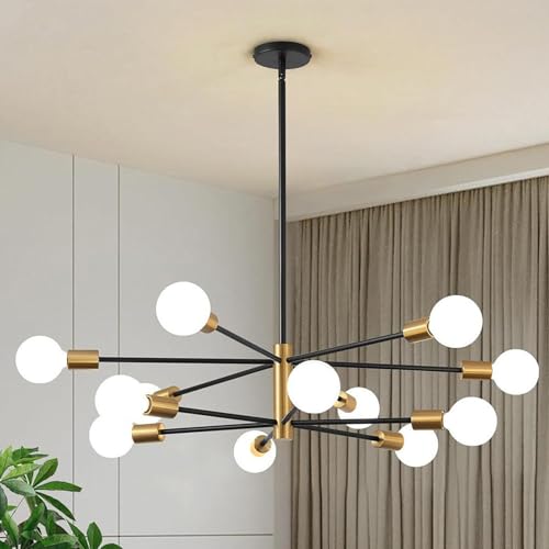 Lámpara de Suspensión Sputnik de 12 luces con diseño moderno E27