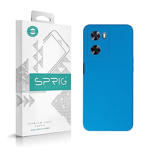 Image of SPRIG Compatible with Oppo A57s Phone Liquid Silicone Cover Premium Back Cover Drop Tested Shock Proof Mobile Case for Men, Women, Boys and Girls with Camera Protection (Navy Blue)