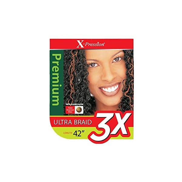 MULTI PACK DEALS! Outre Braids X-Pression Kanekaion 3X Pre Stretched Braid 42" (3-PACK, 1B)