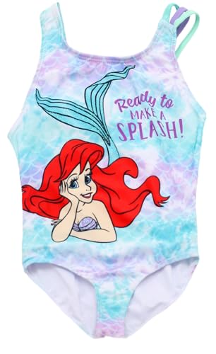 Disney Princess The Little Mermaid Ariel Swimwear One Piece Swimsuit for Girls (Toddler and Little Girls Sizes)