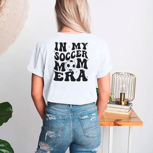 Soccer Mom Shirt Women Soccer Mom Leopard Bleached T Shirt Soccer Mom Graphic Shirt Funny Ball Mom Life Tee Top3