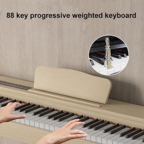 Clavier électrique portable à 88 touches for piano à touches pondérées for piano numérique avec pédale de maintien et connexion MIDI adaptée aux débutants, à la pratique quotidienne ( Color : Black ) - Les Beatles, Paul McCartney, John Lennon, RIngo Starr, George Harrison Clavier électrique portable à 88 touches for piano à touches pondérées for piano numérique avec pédale de maintien et connexion MIDI adaptée aux débutants, à la pratique quotidienne ( Color : Black ) – Image 3