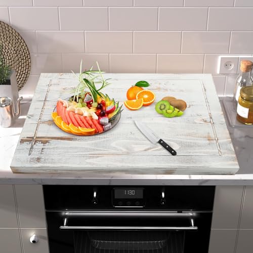 Tabla para estufa Noodle Board rectangular de madera de pino miniatura 3