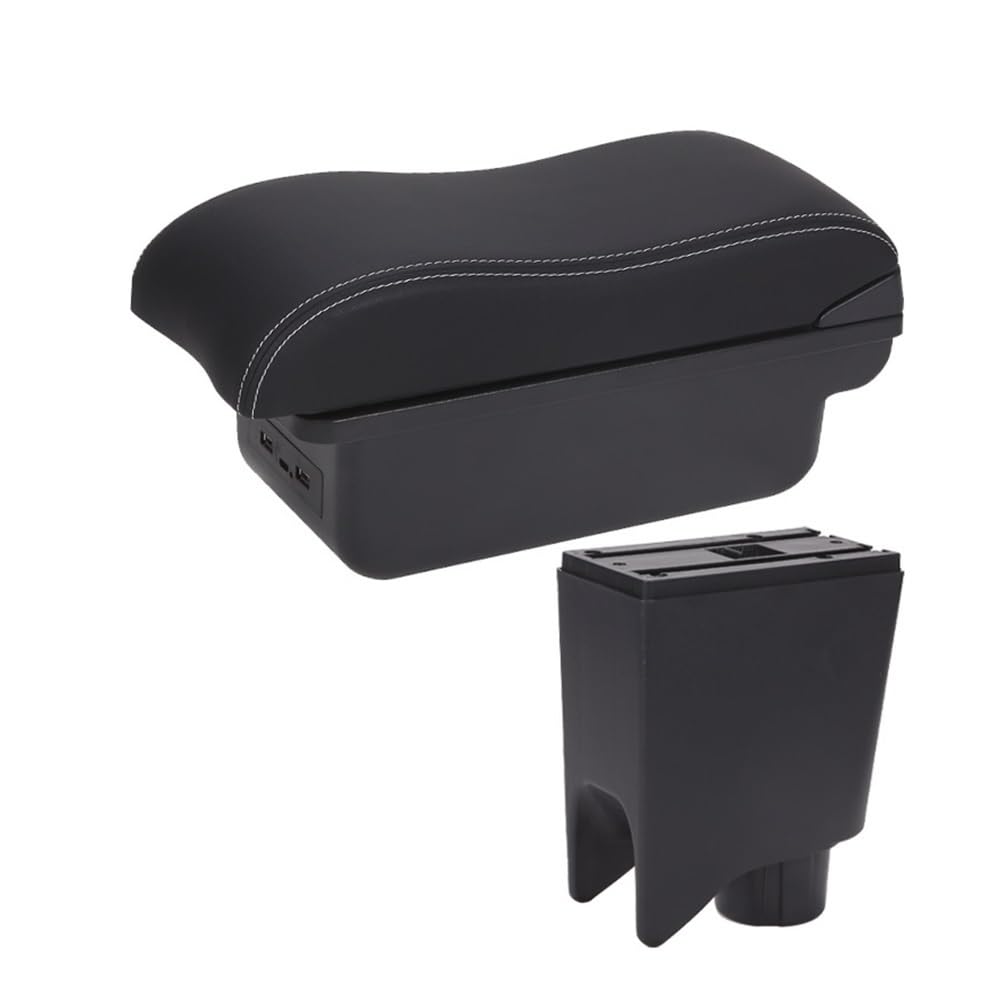Aierdeyp B3 Black White 3Usb Car Armrest Box For Fiat For Idea Pol Iot 2006-2016