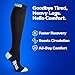 SB SOX Lite Compression Socks for Men & Women (15-20mmHg) – Best Compression Socks for Travel, Sports, and Daily Wear - XXL Sizes too! (Black/Blue, L/XL)