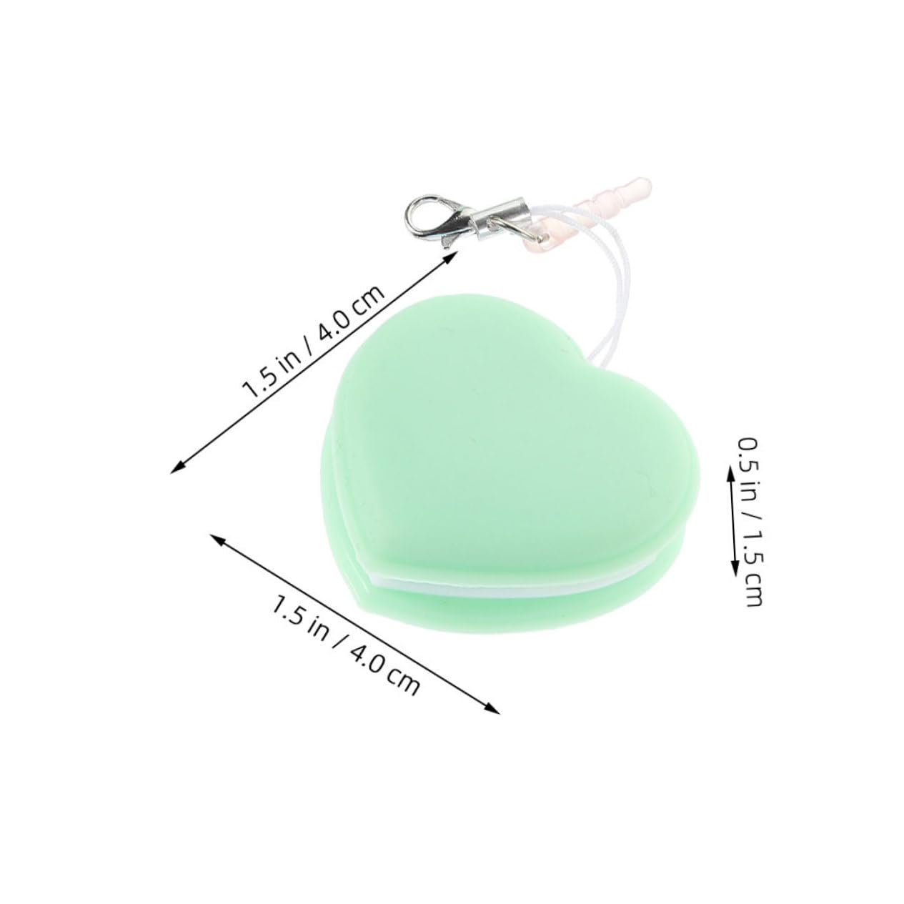 Healeved Heart Shaped Macaron Screen Cleaner Wipe Durable and Practical Eyeglass Cleaner Tool for Phones Cameras Monitors Convenient Hanging Design