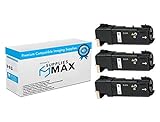SuppliesMAX Compatible Replacement for Dell 2150CDN/2150CN/2155CDN/2155CN Black Toner Cartridge (3/PK-3000 Page Yield) (N51XP_3PK)