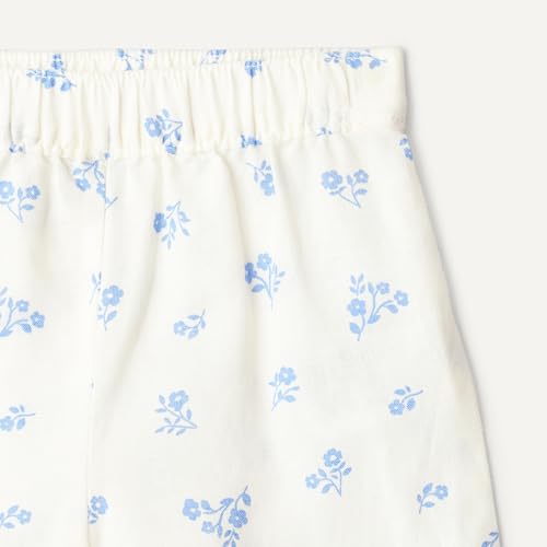 Image of Amazon Essentials x Sofia Grainge Toddlers and Baby Girls' Cotton Linen Wide Leg Pull-on Pant with Ruffles