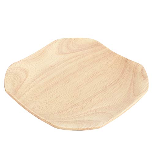 ZPSHYD - Plato de sushi cuadrado de madera, bandeja para merienda, bandeja para tartas secas, plato de servir, 30 x 30 cm, acabado de madera