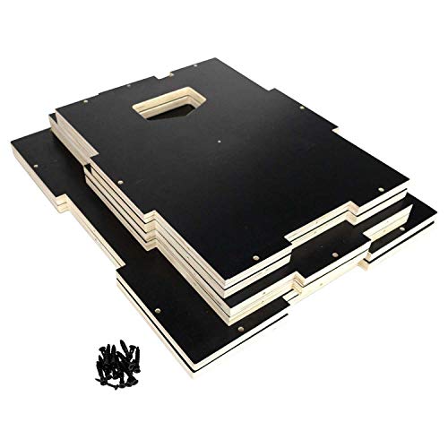 Ultra Fitness Gear Plyo Box - Anti-Slip Wood 3-In-1 Plyometric Jump Box For Training - Squat, Step Up, Box Jumps & More - Workout Box Size 16/14/12 (Small) - Home Gym Exercise Equipment #TOP5