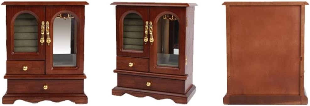 Wardrobe Jewelry Display Storage Foldable Case For Wedding Bracelet Earrings Necklace Jewellery Gift Organizer Box(E)