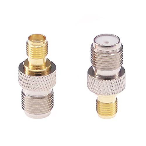 RFaha 5pcs SMA Female to F Female RF Coax Adapter SMA to F Coaxial Connector Adapter for HT Radio/Antenna/Coax Cable(F16-5) - Image 2