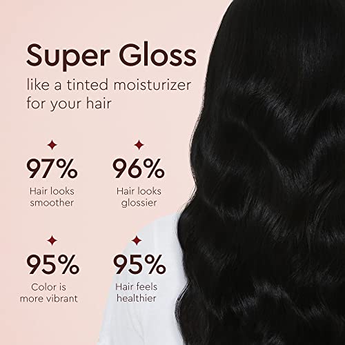 Glaze Super Color Conditioning Gloss 6.4Fl.oz (2-3 Hair Treatments) Award Winning Hair Gloss Treatment & Semi-Permanent Hair Dye. No Mix, No Mess Hair Mask Colorant - Guaranteed Results In 10 Minutes #TOP5