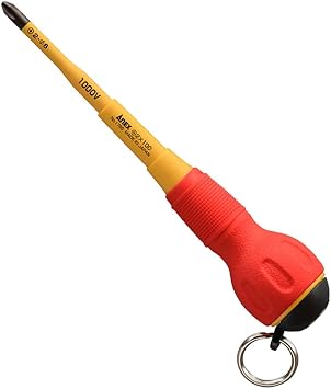 Anex No.1785 Anti-Fall Slim Insulated Screwdriver +2x100