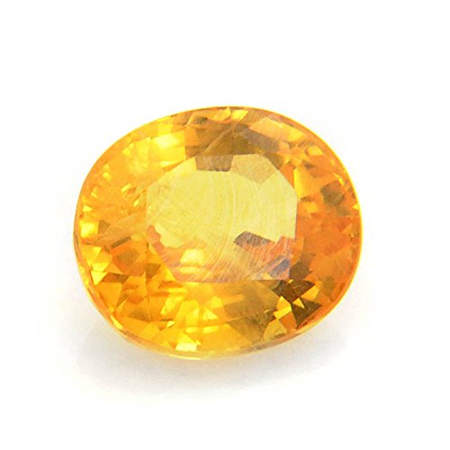 Saphir jaune naturel certifié 5.25 Ratti AMZ14932, cadeau idéal en gemme