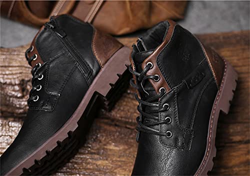 CHUUMEE Men's Boots Men's Casual Boots Motorcycle Combat Ankle Dress Boots Men2