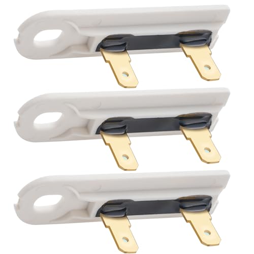 Dryer Thermal Fuse for Amana NED4655EW1 May-tag MEDX655DW1 Whirlpool WED5000DW2 WED7300DW1 WED7000DW1 WGD4815EW1 WGD5000DW3 3392519 694511 Replacement (3 PACK).