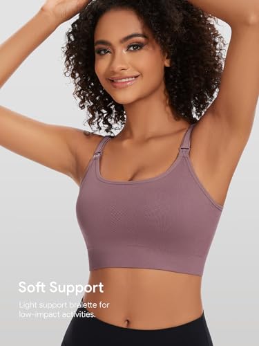 Image of Angelhood Women's Non-Padded Minimizer Sports Nursing Bras Wirefree Full Coverage Large Bust Light Support Sport