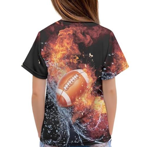 Image of JEOCODY Boys Girls Graphic Tees Funny 3D Printed Short Sleeve T-Shirts 3-16T