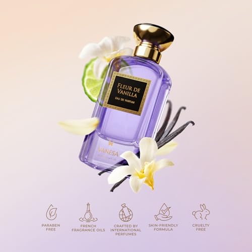 Image of Vanesa Fleur De Vanilla Eau De Parfum 90 ML | Long Lasting Perfume For Women