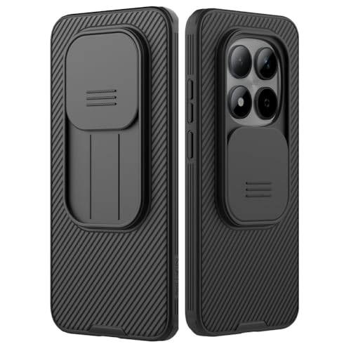 Image of CamShield Pro Back Cover Case for Xiaomi Redmi Note 15 Pro 5G, Slide Camera Lens Protection, Shockproof Hard PC + TPU Slim Anti-Fingerprint Scratch Resistant Mobile Phone Cover (Black)