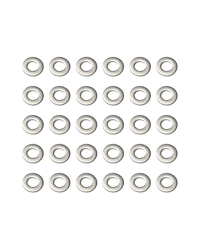 IMScrews M4 304 Stainless Steel Flat Washers for Bolts and Screws - Pack of 200 - Durable Hardware Essentials
