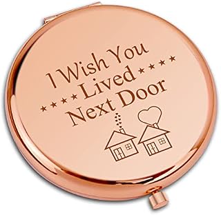 Dabihu Friends Gifts Compact Makeup Mirror for Women Long Distance Friendship Gifts for Women Birthday Gifts for Best Friend BFF Soul Sister Going Away Gift Folding Makeup Mirror for Bestie