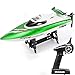 Alta velocità 35 km/H Barca Telecomandata, 180º Flip 2,4 GHz Controller, Barca RC Racing Barca per Bambini/Adulti,Green