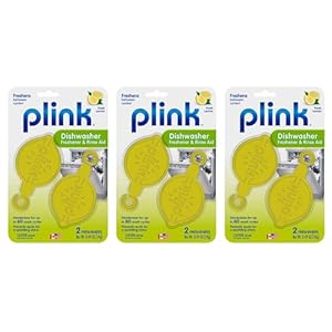 Plink PRA12T Dishwasher Rinse Aid, 6 Fresheners, 2 Count (Pack of 3)