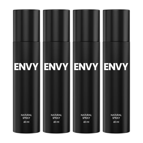 Image of ENVY Natural Spray Perfume For Men - 60 ML Each, Pack of 4|Premium & Long Lasting Perfume| Eau de Parfum