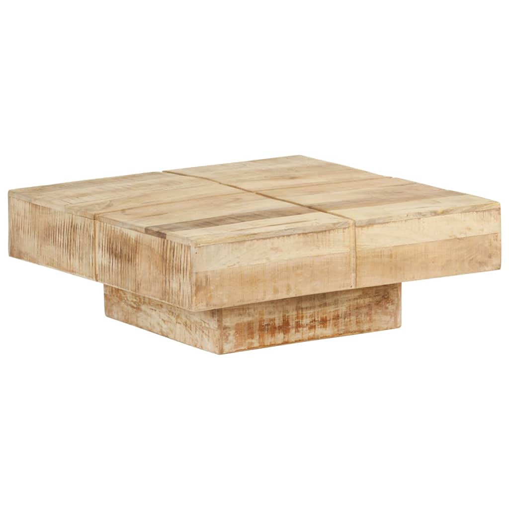 Genérico Mesa de Centro de Madera Maciza de Mango 80x80x28 cm,Mobiliario,Mesas,Mesas Decorativas,Mesas de centro-323592