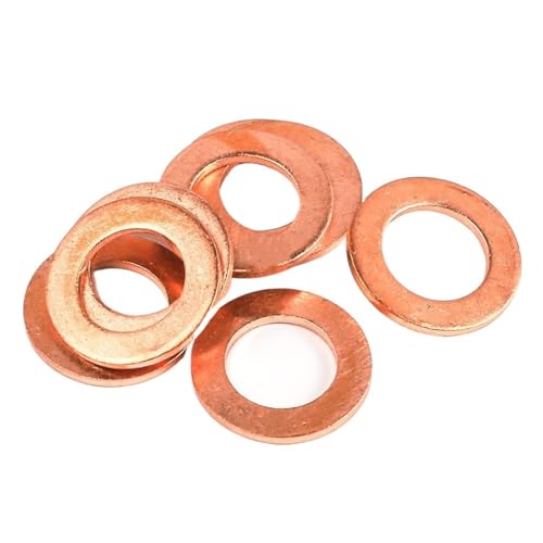 Cercle d'étanchéité en bronze et assortiment de rondelles en cuivre laiton