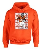 Orange Denver JK Dobbins Text Pic Hooded Sweatshirt ADULT Small