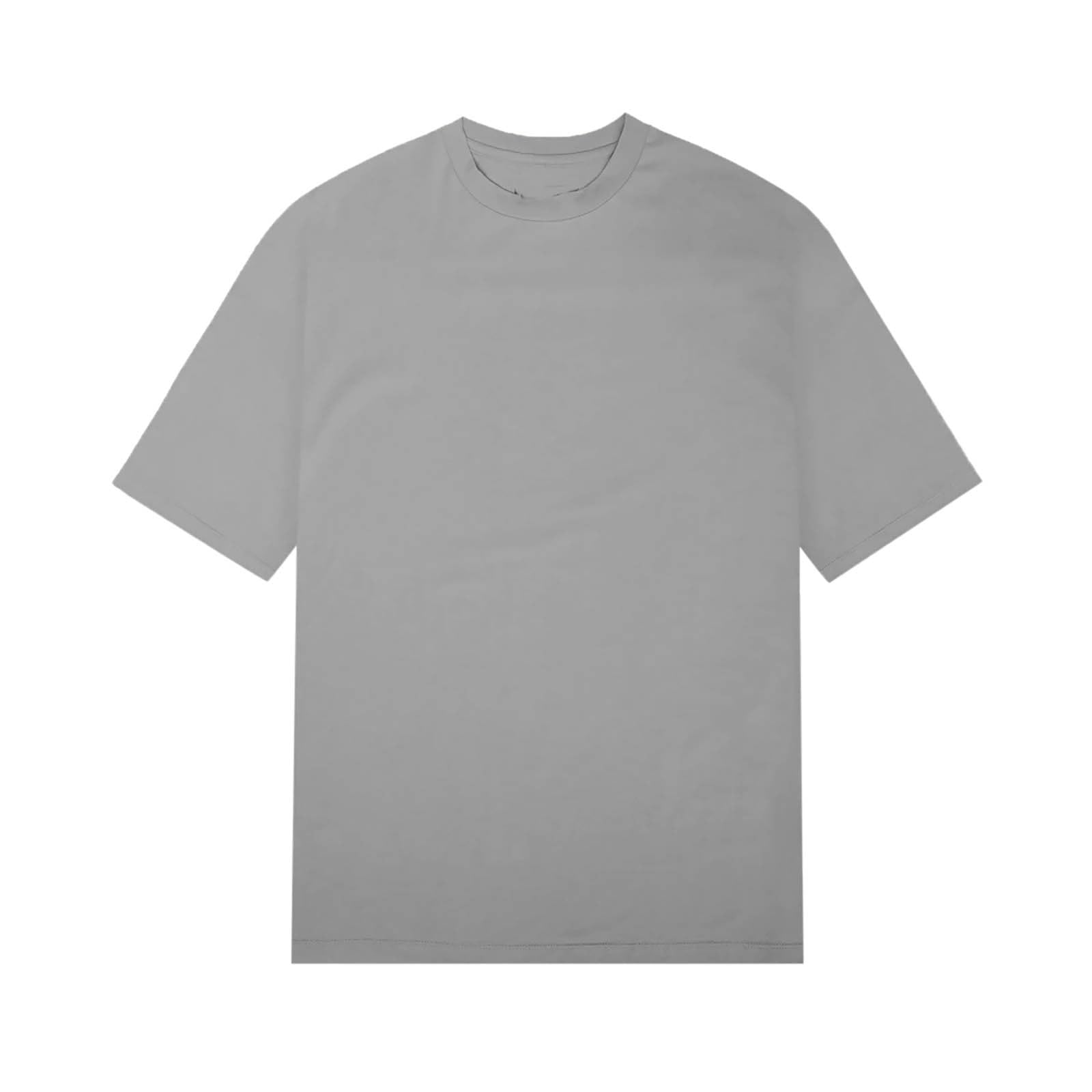 Maglietta da uomo oversize, a maniche corte, in cotone, con scollo rotondo, tinta unita, da uomo, a tre quarti, per il tempo libero