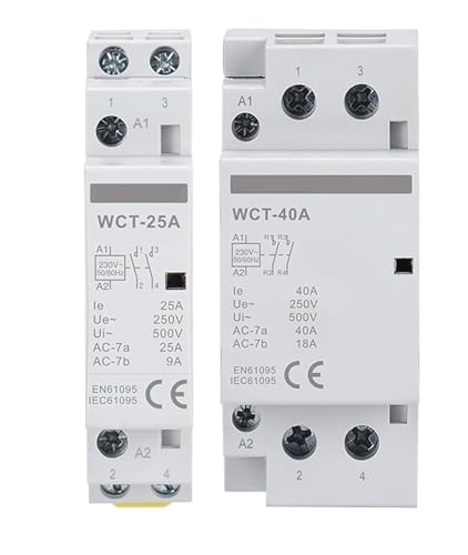 Contactor de CA doméstico WCT 25A 63A disyuntor riel DIN 2NO 2NC