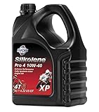 Formulado para satisfacer las necesidades de los motores de 4 tiempos refrigerados por aire y por agua, el Pro 4 10W-40 XP es el grado SAE recomendado para la mayoría de los fabricantes de motocicletas.