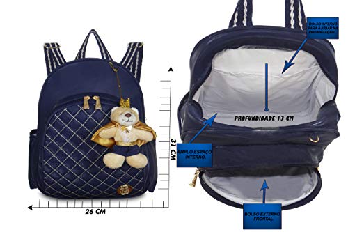 Kit Bolsa Bebê Maternidade Linha Prime Azul Marinho