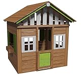 MASGAMES | Casita de Madera Infantil Lollipop XL | Altura 164 cm | Madera tratada | (Verde)