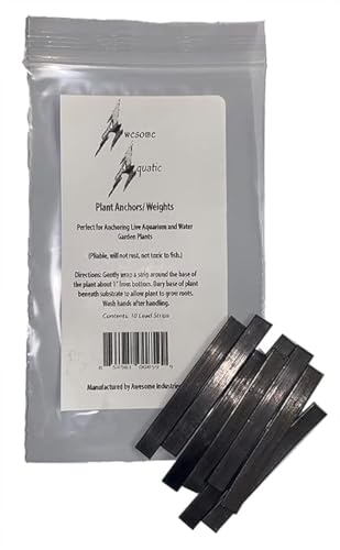 Awesome Aquatic Aquarium Plant Weights Fish Tank Anchors Lead Ribbon 10