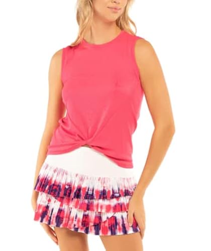 Lucky In Love Sunburst Pleated Scallop Multi 12In Womens Tennis Skirt Multi 955 Xs #TOP14