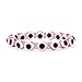 Bling Jewelry Turco translúcido Rosy Rosa Mal Ojo Cristal cordón Estiramiento Pulsera para Las Mujeres Adolescentes Rondelle Cristal espaciadores para la protección y la Buena Suerte