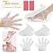 200PCS Paraffin Wax Liners for Feet and Hand, Plastic Paraffin Foot Covers and Hand Covers Disposable Paraffins Wax Bath Liners with Fixing Sticker Larger and Thicker for Hands & Feet Thermal