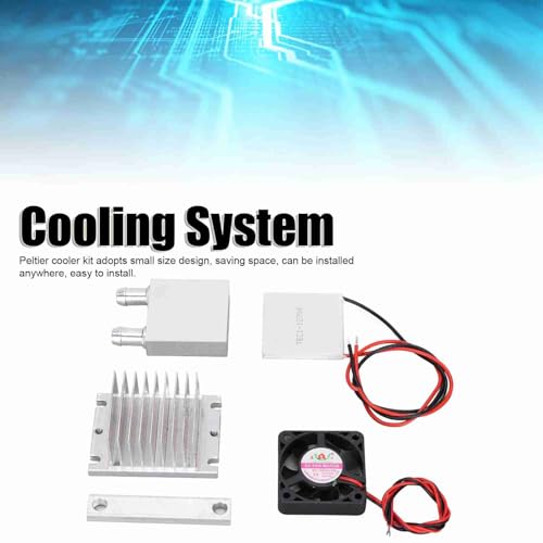 12v peltier cooler kit thermoelectric peltier cooler refrigeration cooling fan system heatsink diy kit for pet bed cooling flat cooling test bench carton pantry wine cellar