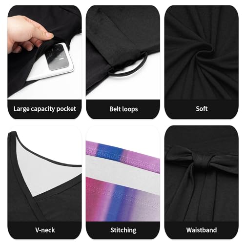 Image of Runwind Plus Size Dress for Women - 3 /4 Sleeve V Neck Maxi Dresses for Women (XL-6XL)