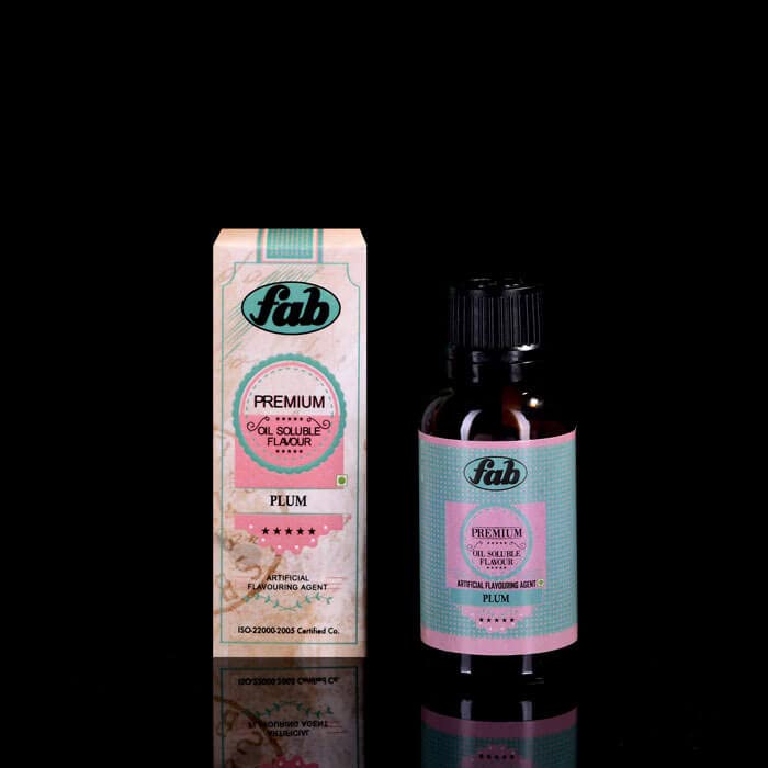 Fab Premium Oil Soluble Plum Flavor All Time Favorites Flavors,30ML, Use For Chocolates Indian sweets Ice creams Desserts and Beverages