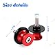 JNNJ 2 Stück Schwingenschutz 8mm Motorrad, Motorrad Cnc Heckständer Schwinge Spool Sliders Stand, Motorrad Cnc Schieberegler Unterstützung Schwingarmspulen(Rot)