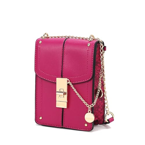 MKF Collection Small Crossbody Bag Cell Phone Purse for Women Card Slots – Vegan Leather Cellphone Bag Case by Mia K